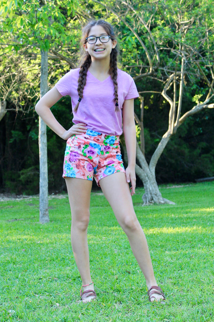 teen girl shorts pdf pattern 